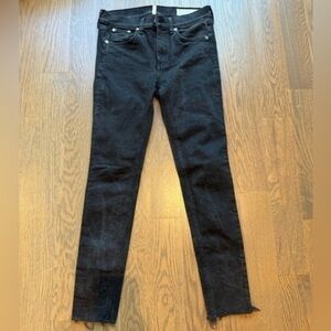 Rag & Bone ankle skinny jeans in size 27 black